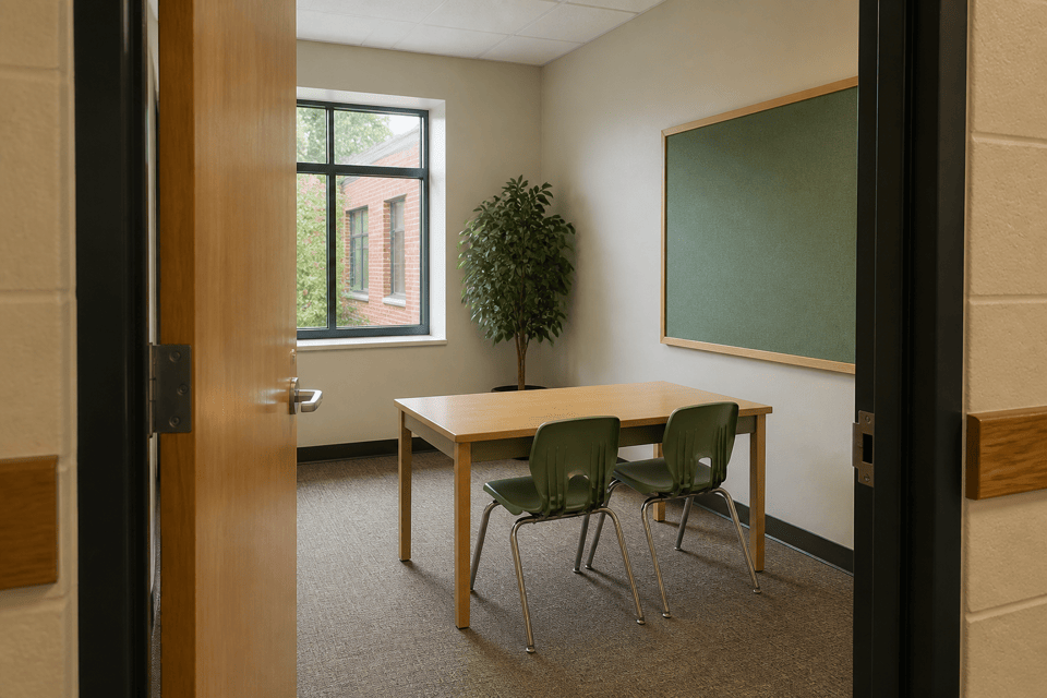 In-school speech therapy pull-out room
